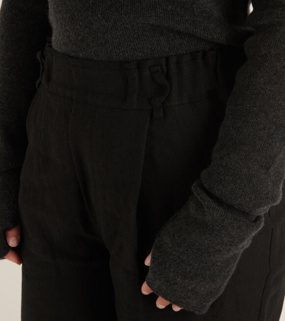 AF Agger - Linen Casual Pants Black