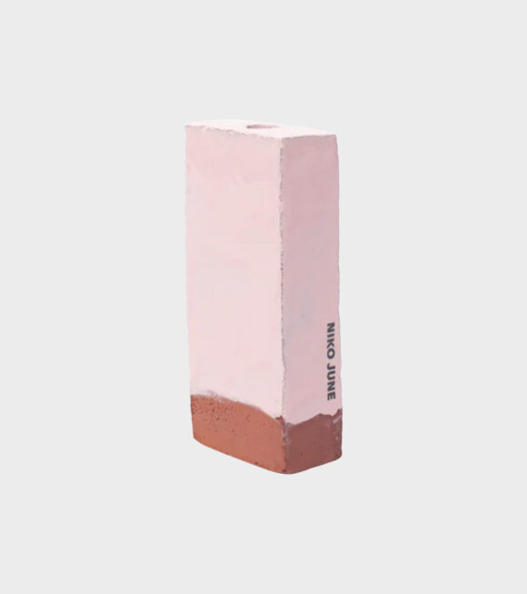 Niko June - A Single Brick Candle Pink