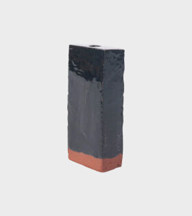 A Single Brick Candle Black