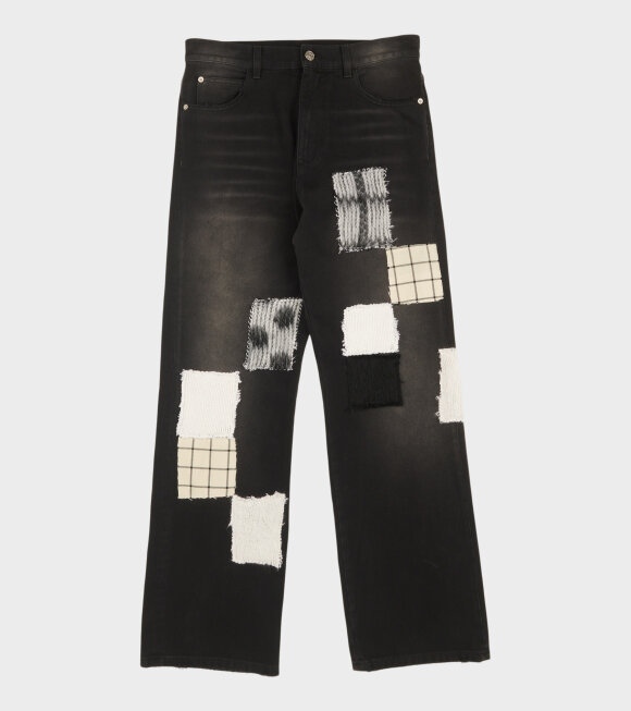 Marni - Patchwork Denim Jeans Washed Black