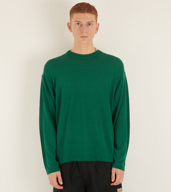 Stüssy - Football Sweater Green