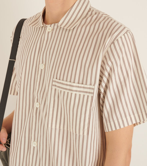 Tekla - Pyjamas S/S Shirt Hopper Stripes