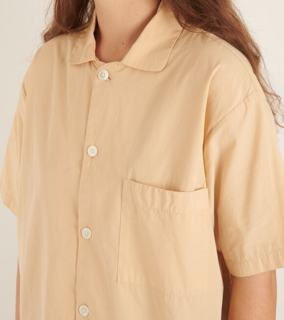 Tekla - Pyjamas S/S Shirt Khaki