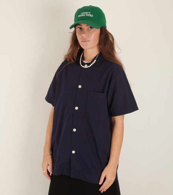 Tekla - Pyjamas S/S Shirt True Navy