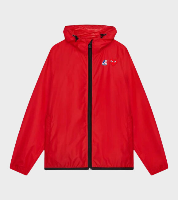 Comme des Garcons PLAY - K-WAY Packable Jacket Red