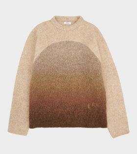 Gradient Rainbow Sweater Brown Mix