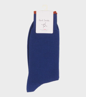 Callum Textured Socks Blue