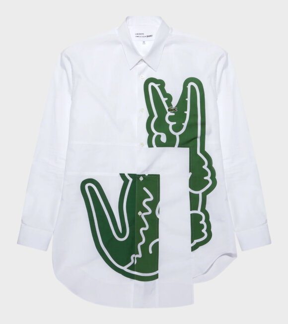 Comme des Garcons Shirt - CDGS X Lacoste Shirt White/Green
