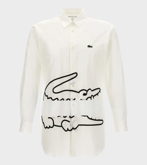 Comme des Garcons Shirt - CDGS X Lacoste Shirt White/Black