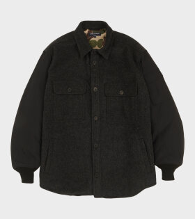 Bomber Wool Jacket Black