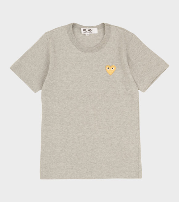 W Gold Heart T-shirt Grey