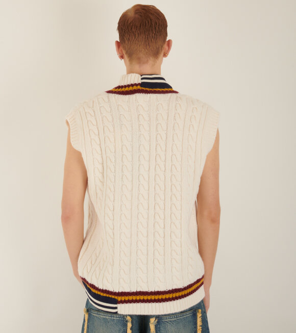 Moncler Genius - Palm Angels Wool Vest Off-white