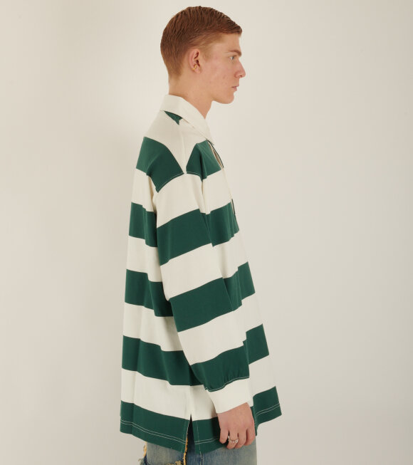 Moncler Genius - Palm Angels L/S Polo Green/White