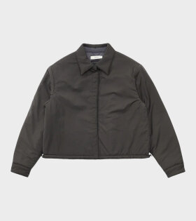 Quilted Reversible Padded Shirt Charcoal