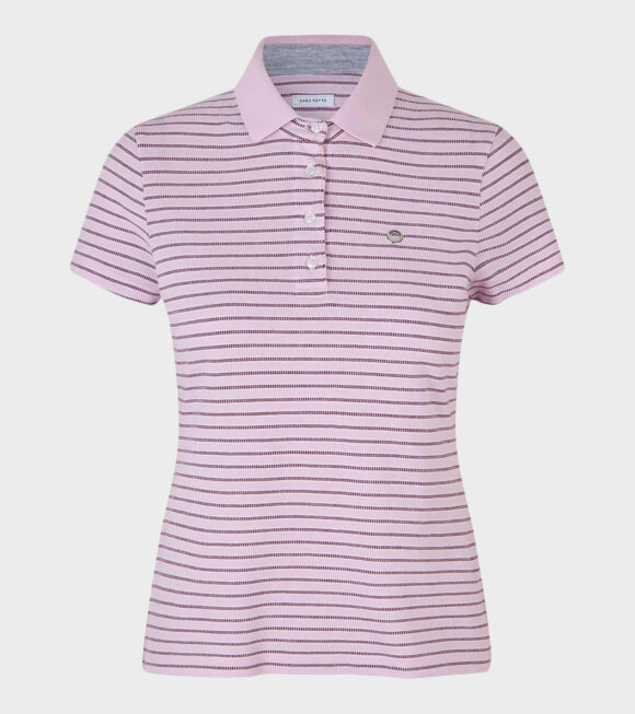 Saks Potts - Venus Polo Shirt Berry Stripe