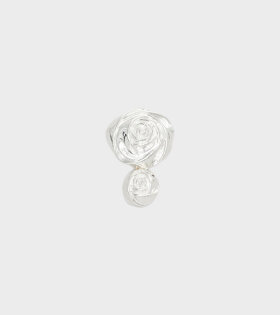 Double Rose Earring Silver