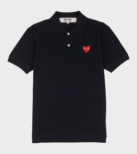 M Red Heart Polo Navy