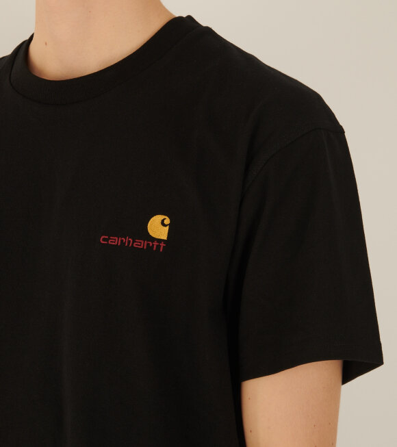 Carhartt WIP - S/S American Script T-shirt Black