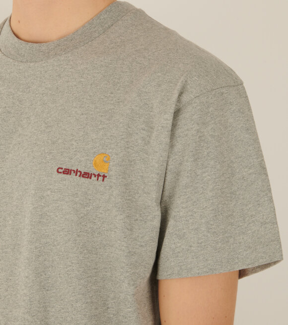 Carhartt WIP - S/S American Script T-shirt Grey Heather