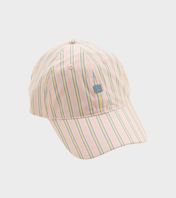 Acne Studios - Striped Cap Pink/Yellow