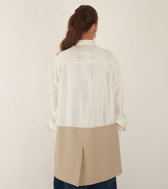 MM6 Maison Margiela - Shirtdress White/Beige