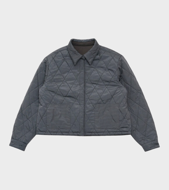 Amomento - Quilted Reversible Padded Shirt Charcoal