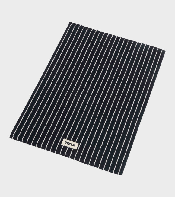 Tekla - Bath Mat 50x70 Black Stripes