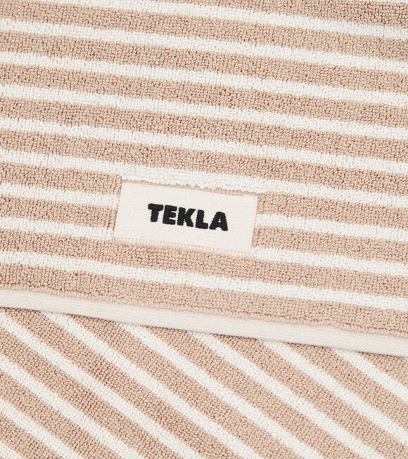 Tekla - Bath Mat 50x70 Ivory Stripes