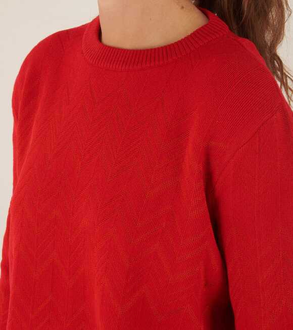 Missoni - Zig Zag Knit Sweater Red