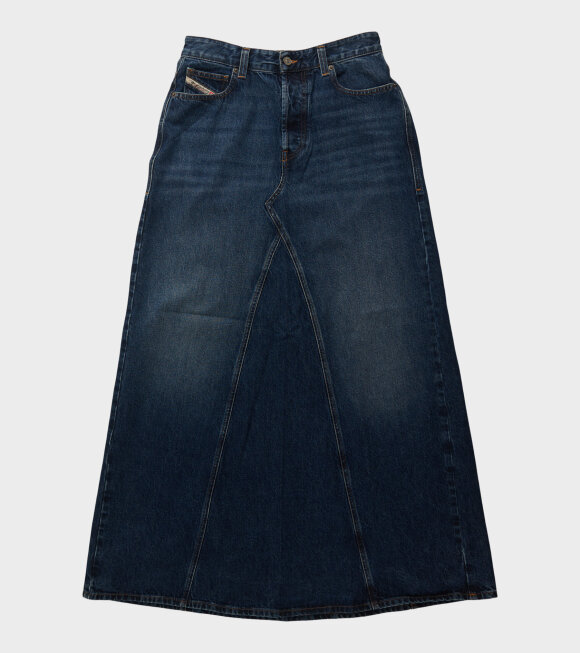Diesel - De-Pago Long Denim Skirt Dark Blue