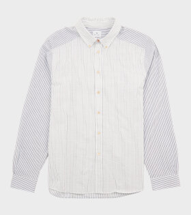 Pin Stripe Shirt White