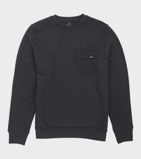 Nylon Pocket Sweatshirt Navy