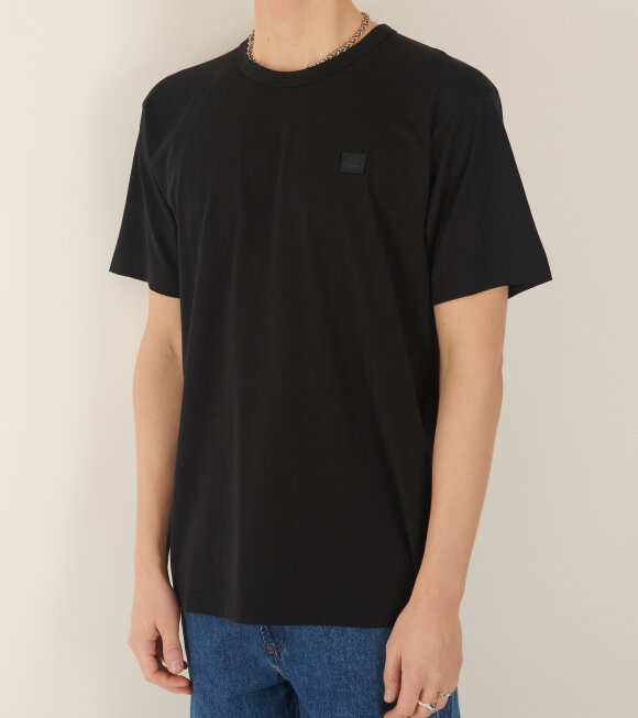Acne Studios - Nash Face Logo T-shirt Black