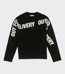 Out For Delivery L/S Tee Black
