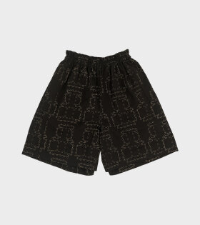 Waybill Shorts Black Punched Boxes