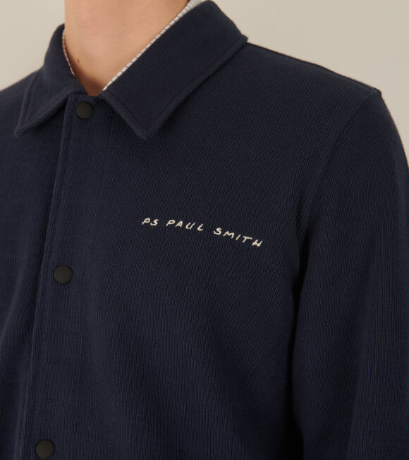 Paul Smith - Cotton Knit Workwear Overshirt Navy