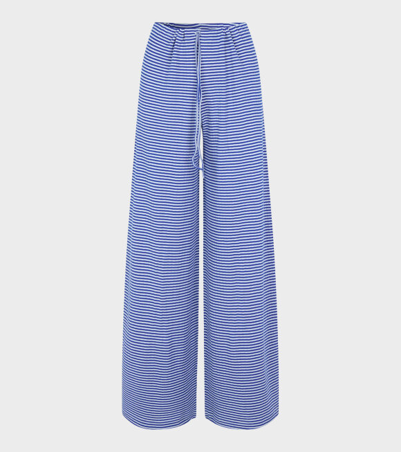 Nørgaard Paa Strøget - Nova Pants Stripes Blue/Ecru