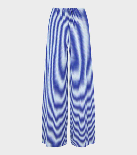Nørgaard Paa Strøget - Nova Pants Stripes Blue/Ecru