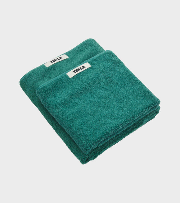 Tekla - Hand Towel 50x90 Teal Green