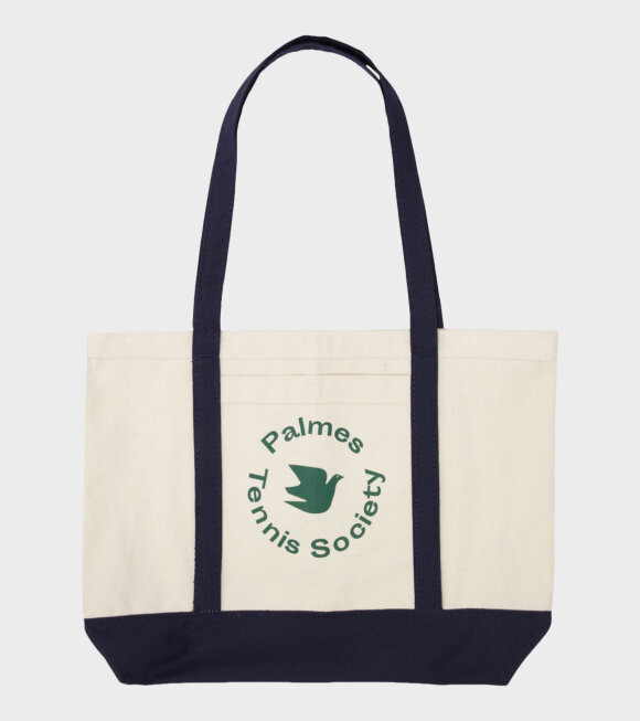 Palmes - Society Tote Bag Off-white/Navy