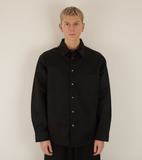 Nylon Overshirt Jacket Black