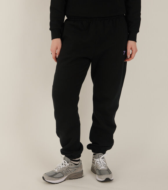 7 Days Active - Organic Fitted Sweatpants Black
