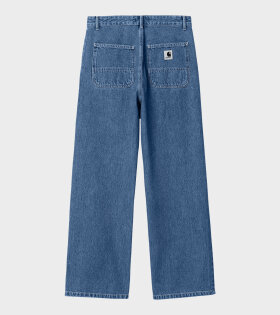 W Simple Pant Stone Washed Blue