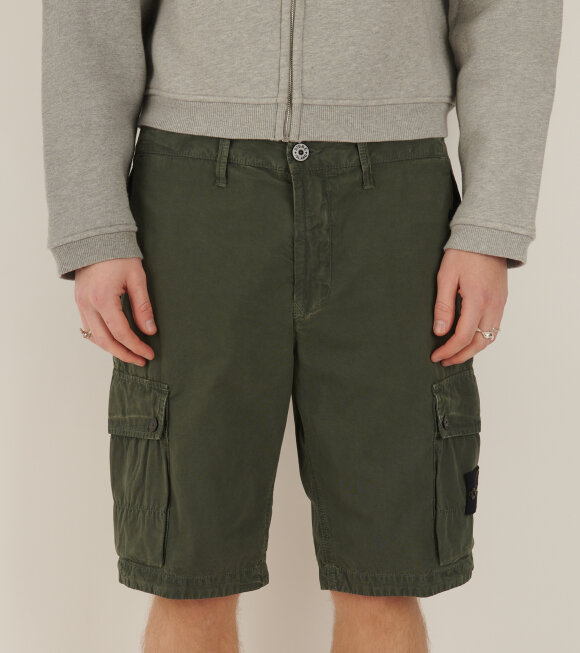 Stone Island - Cotton Shorts Army Green
