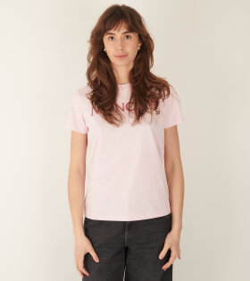 Embroidered Logo T-shirt Pink