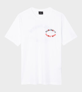 Happy Oval Print T-shirt White