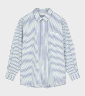 Edgar Shirt Blue/White Stripes