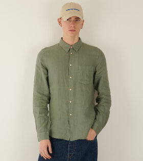 Linen Shirt Dusty Green