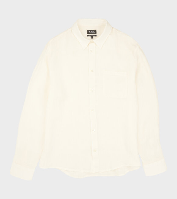 A.P.C - Cassel Linen Shirt Off-white