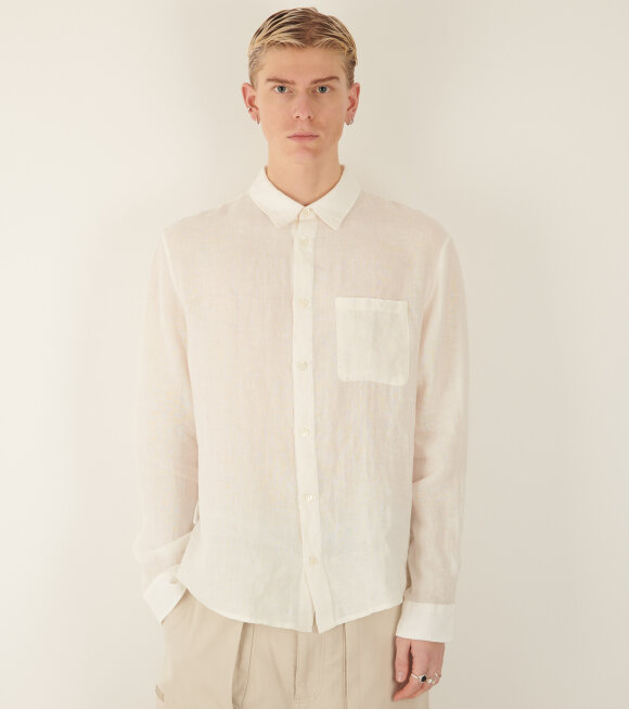 A.P.C - Cassel Linen Shirt Off-white